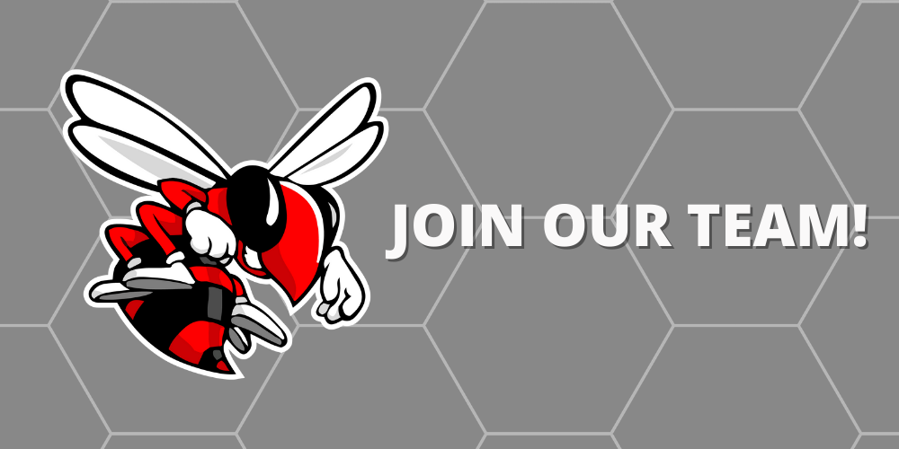 Hornet logo with text "Join Our team" 