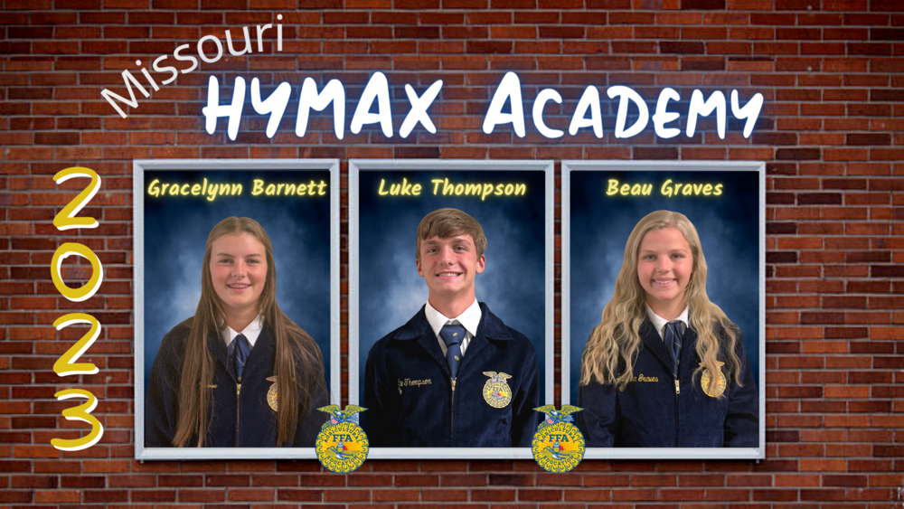 3 students chosen to attend Missouri FFA HYMAX Leadership Academy