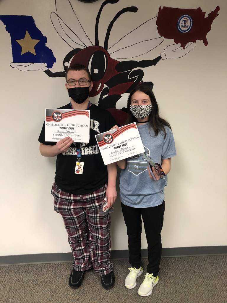 Keegan Peterson and Kaylee Munson - Students of the Week