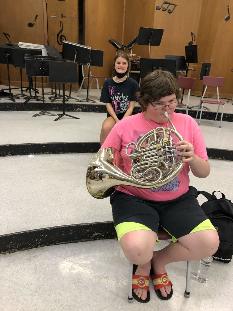 trying out a new instrument in Trends in Music