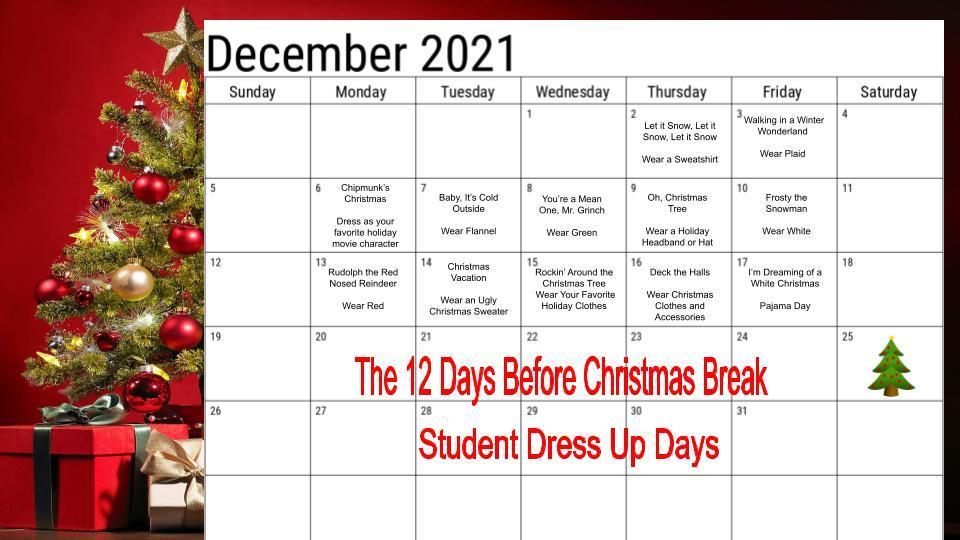 12 Days Before Christmas Break