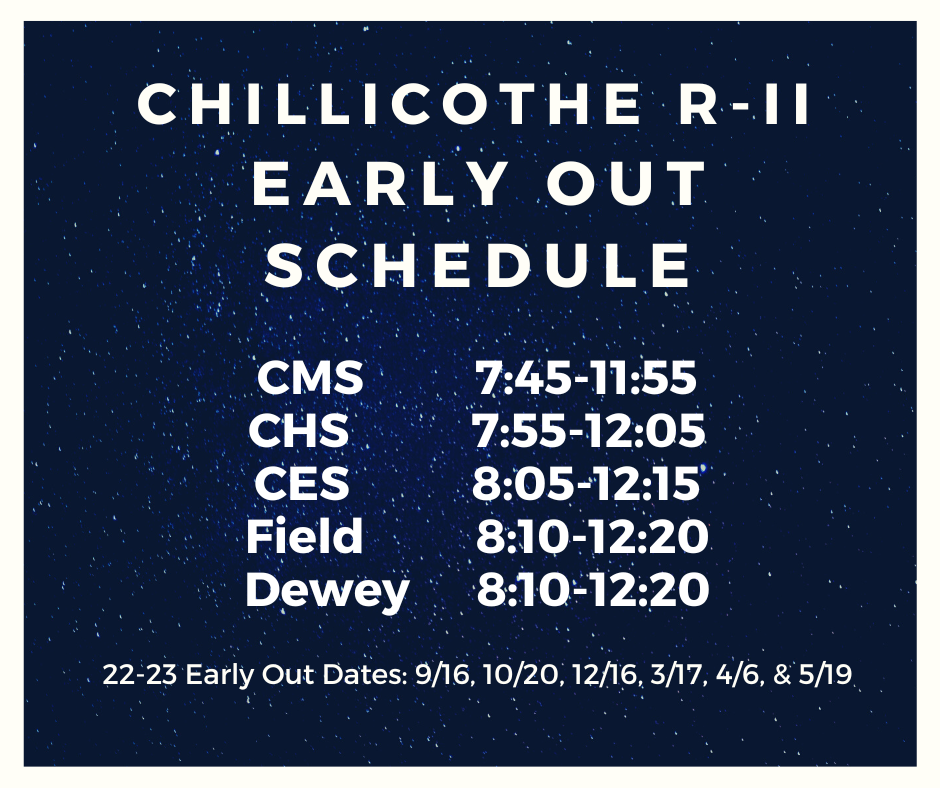2022-23 Early Out Schedule