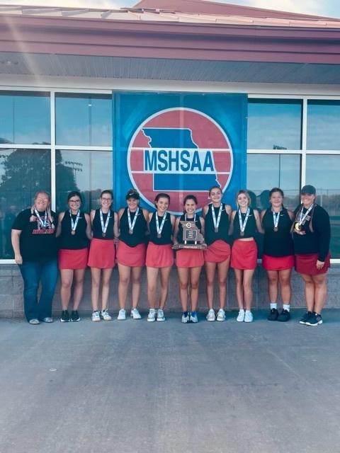 4th place girls team tennis at state