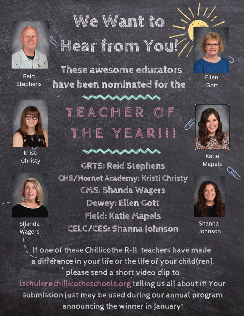 Teacher of the Year Award Nominees