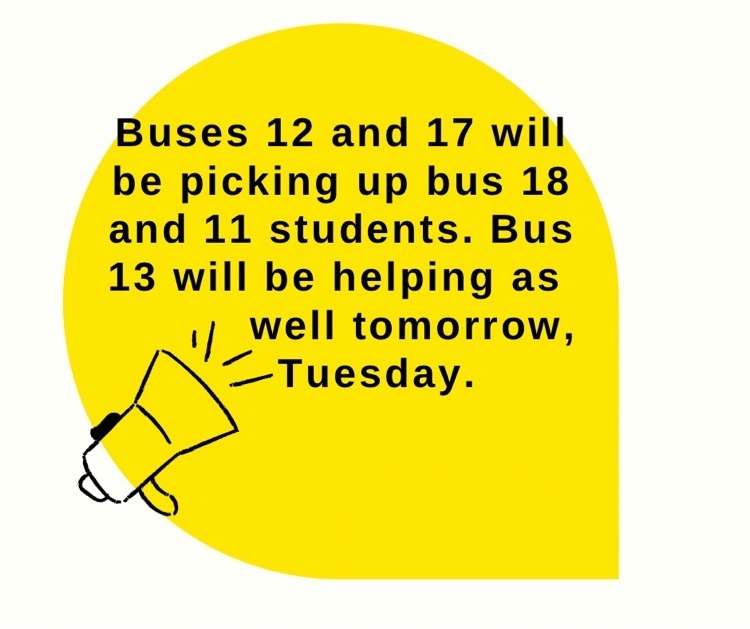 Bus changes tomorrow 