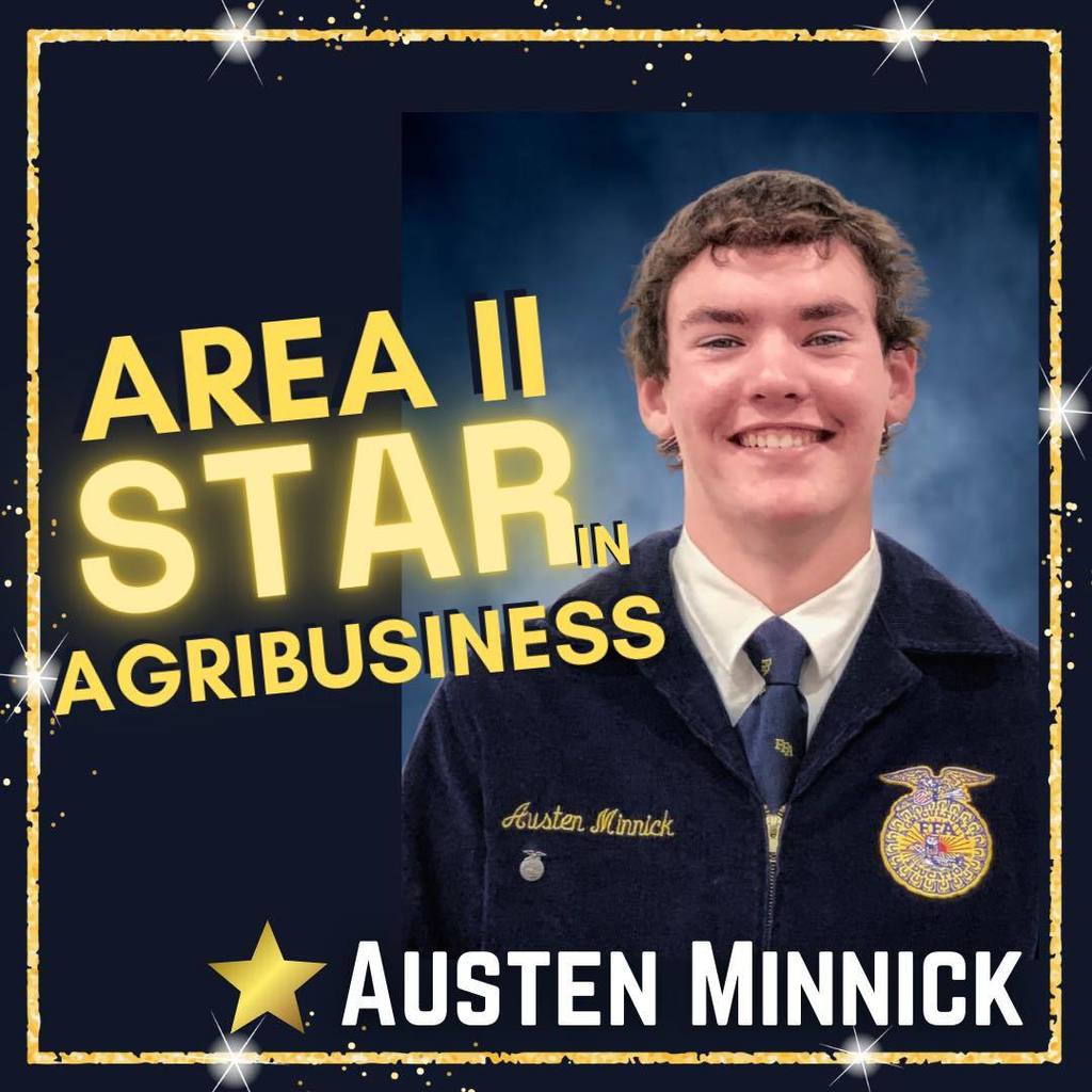Austen Minnick Area 2 Star in Agribusiness
