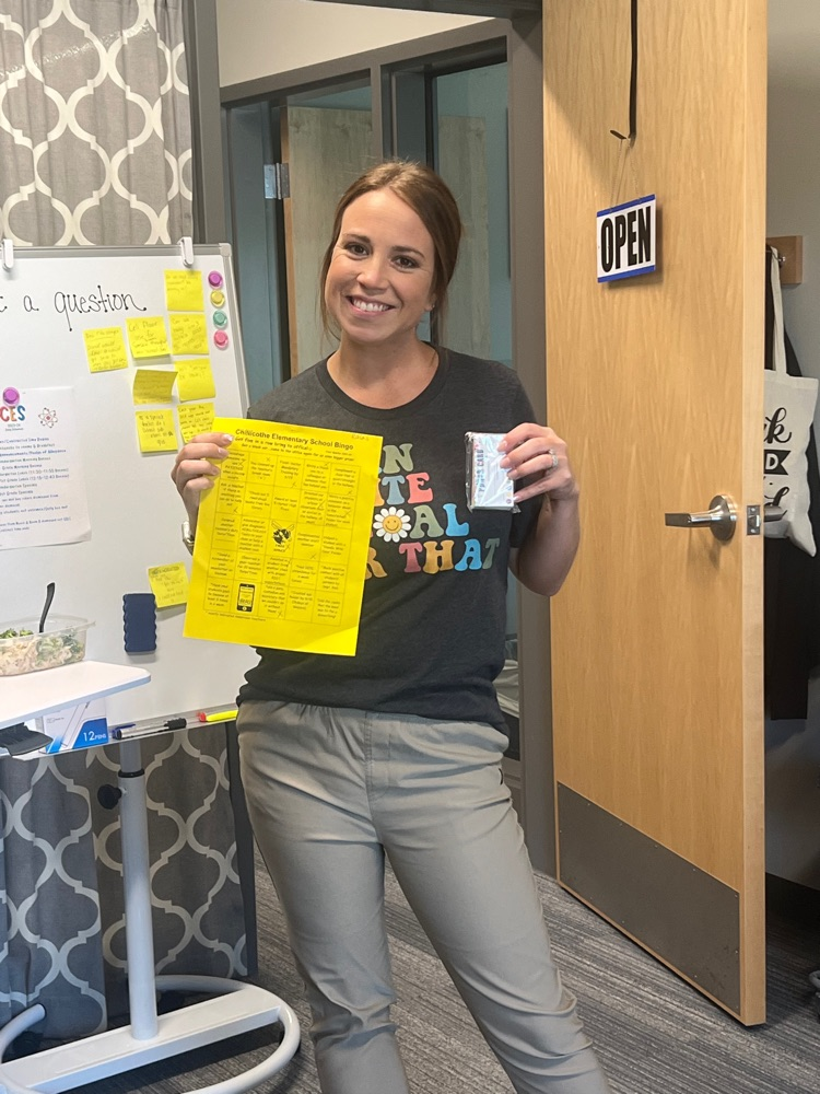Our first staff Bingo winner!